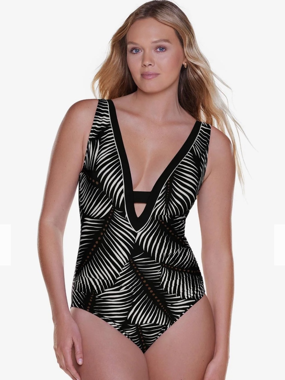 Miracle by Miraclesuit Zen One Piece in Perla Palma Size 6